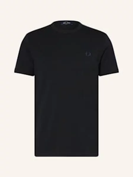 Fred Perry Tričko S Galonovými Pruhy black černé