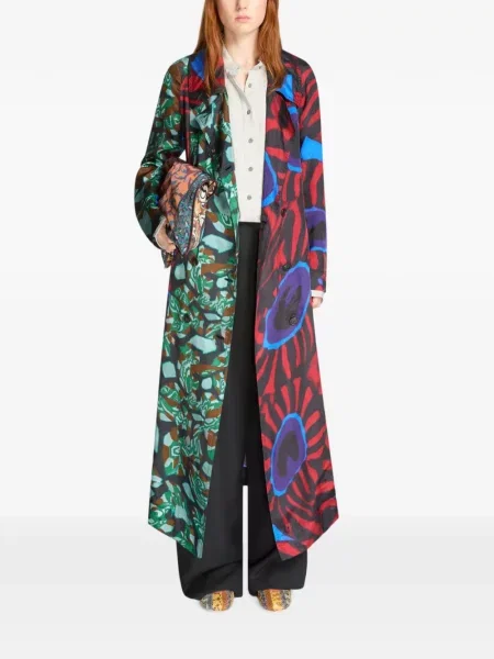 Palton Dries Van Noten cu imagine roșu
