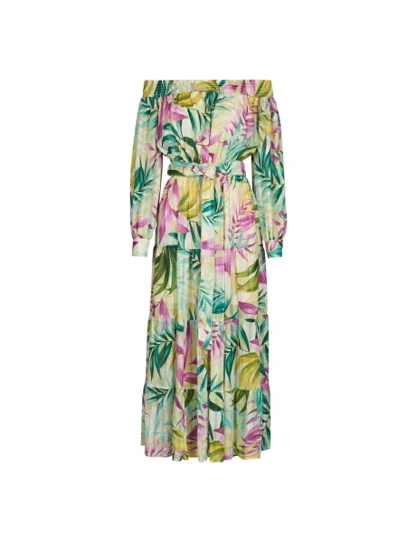 Obleka maxi obleka Guess zelena