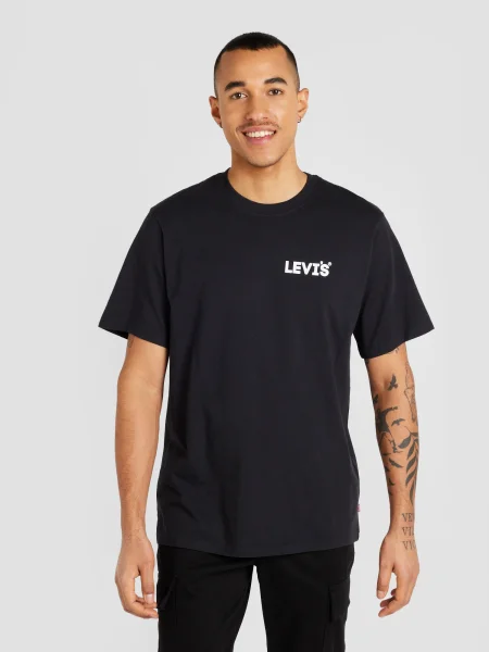 Levi's osnovna kratka majica RELAXED FIT TEE črna