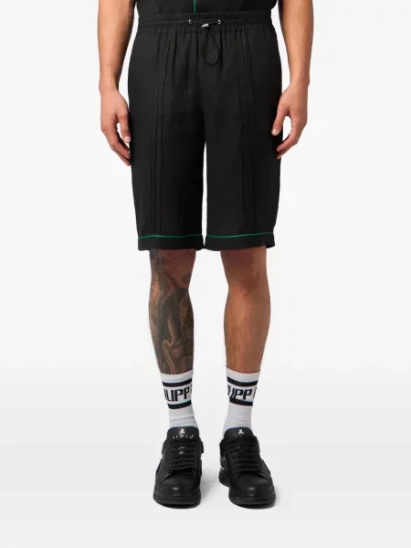 Pantaloni scurți Philipp Plein cu cordon negru