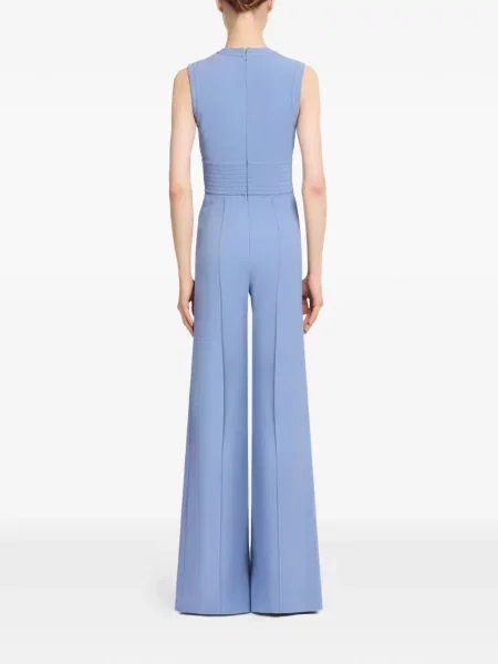 Kombinezon Elie Saab sznurowany koronkowy niebieski