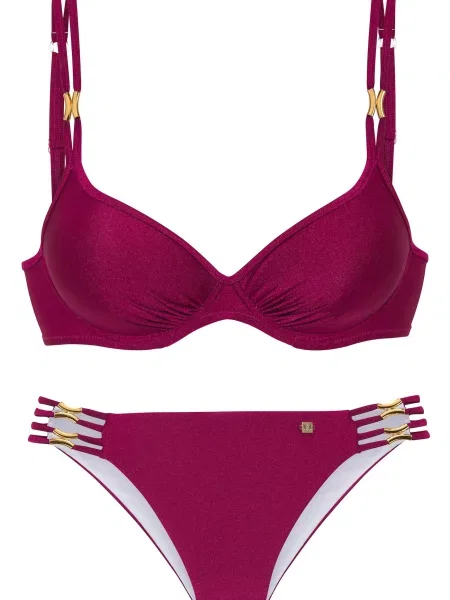 JETTE Costum de baie două piese / mov zmeură auriu