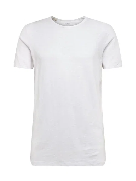 SELECTED HOMME Tricou MORGAN alb