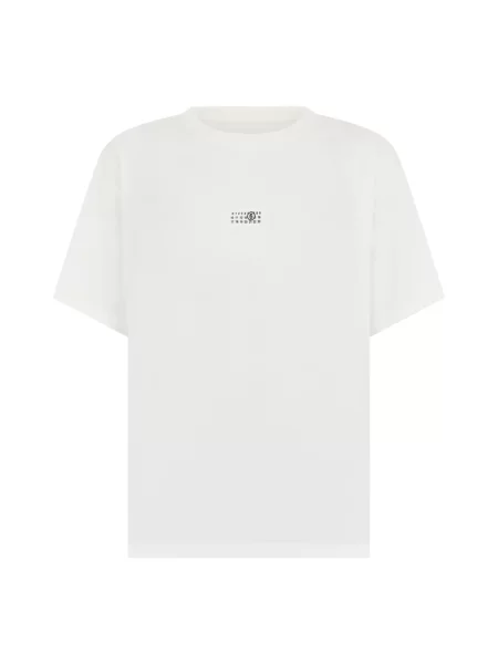 Koszulka Mm6 Maison Margiela z logo biała
