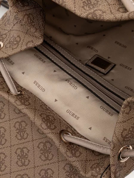 Маленький рюкзак Guess бежевый