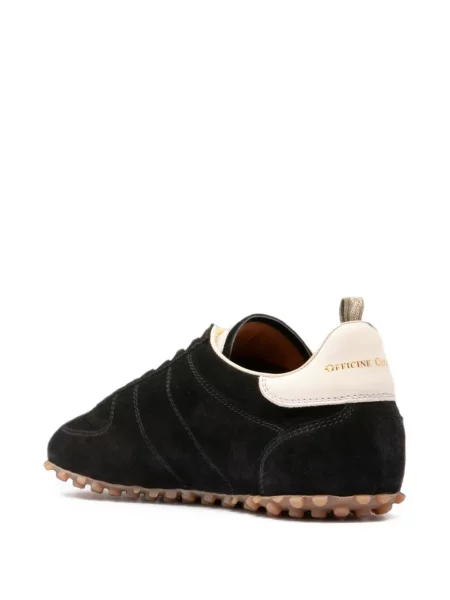 Sneakerși Officine Creative din piele de căprioară negru