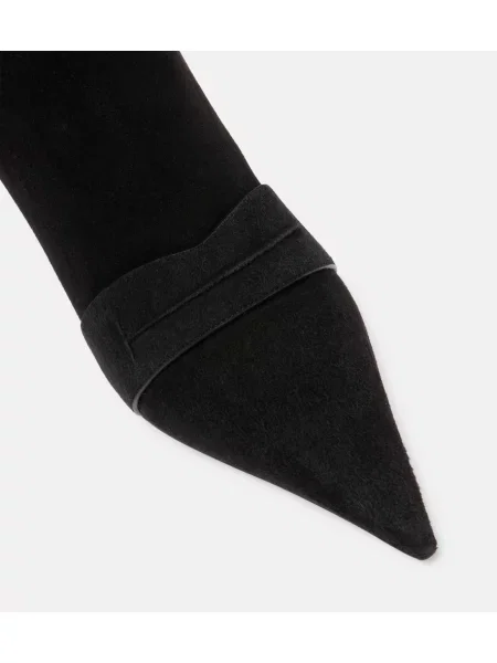 Cizme scurte Tom Ford din piele de căprioară negru