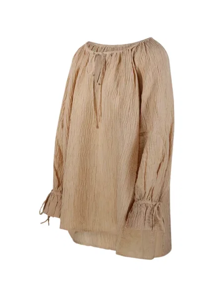 Bluza By Malene Birger s volanima ružičasta