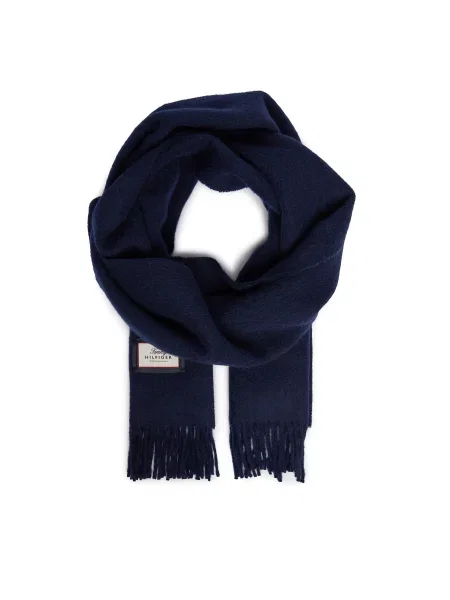 Šál Tommy Hilfiger Th Scarf Tmavomodrá