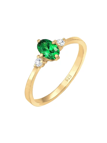 ELLI Inele auriu verde