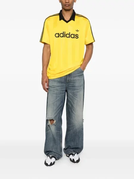 Trčanje bokserice Adidas s V-izrezom od jersey crna