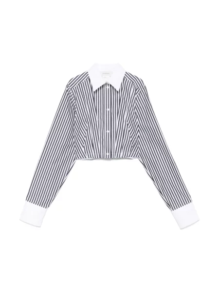 Szorty Sportmax z wysoką talią w paski czarne