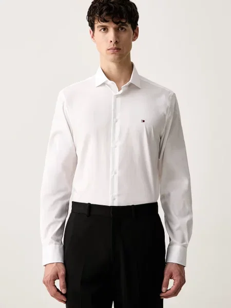 Tommy Hilfiger Cămașă | stretch alb