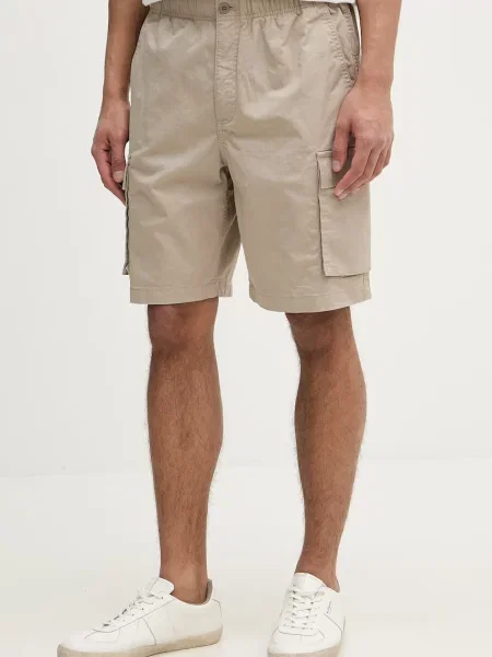 Calvin Klein Jeans pantaloni scuți cargo pentru bărbați din cu bej