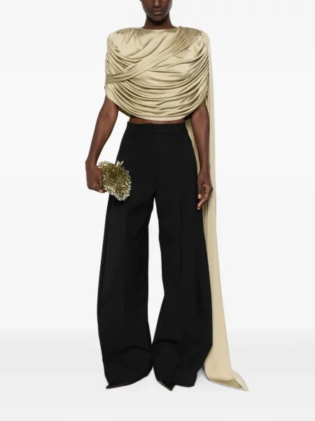 Top The New Arrivals Ilkyaz Ozel drapat verde