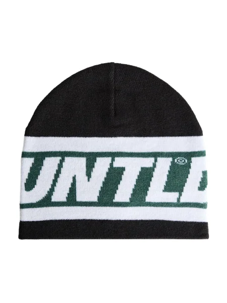 Bershka Kapa zelena / crna bijela