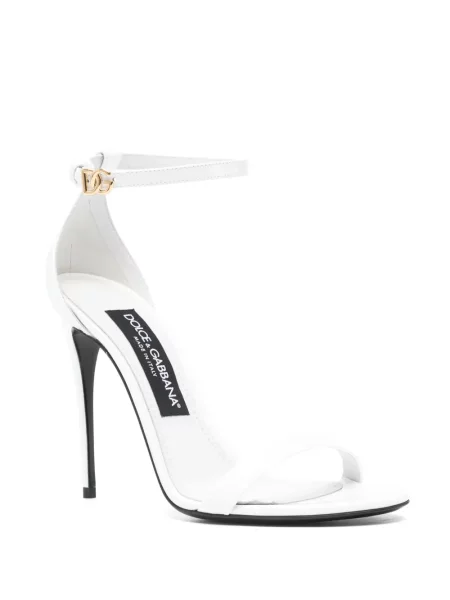 Sandale Dolce & Gabbana din piele alb