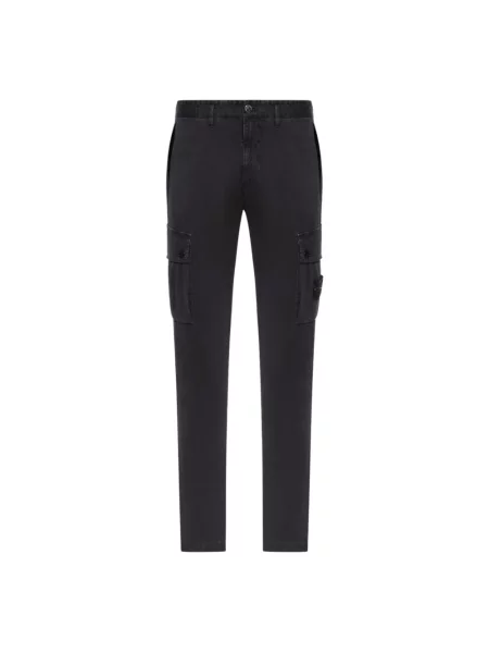 Spodnie cargo Stone Island z kamieniami czarne