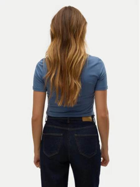 VERO MODA Marškinėliai VMPANDA dūmų mėlyna