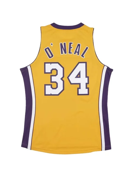 Cămașă Mitchell & Ness din jerseu galben