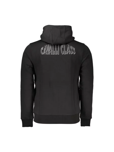 Bluza z kapturem Cavalli Class z kapturem czarna