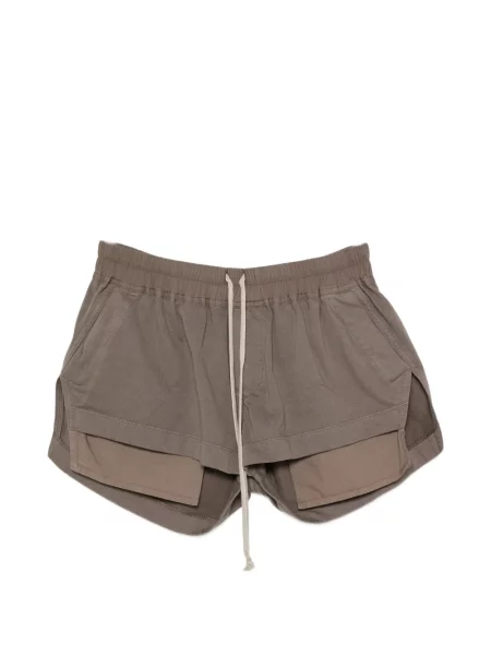 Pantaloni scurți Rick Owens Drkshdw cu cordon maro
