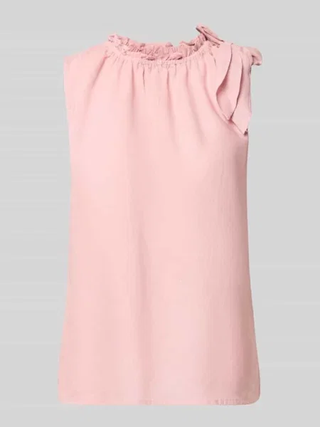 Bluzka o kroju regular fit z mieszanki z dodatkiem lnu Christian Berg Woman