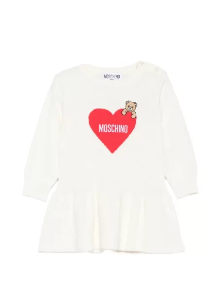 Sukienka dziecięca Moschino biała
