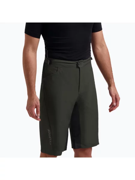 Мъжки къси панталони за колоездене Rogelli Advntr Core MTB green/black черно