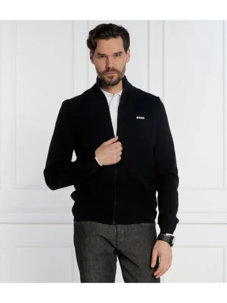 BOSS GREEN Pulover Ever-X_FZ negru