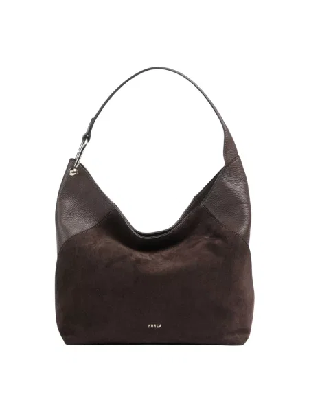 Torebka hobo Furla skórzana brązowa