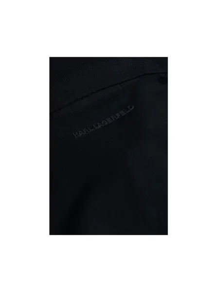 Karl Lagerfeld polo gładki czarny
