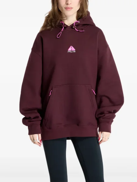 Top sport Nike din fleece plisat fără mâneci alb