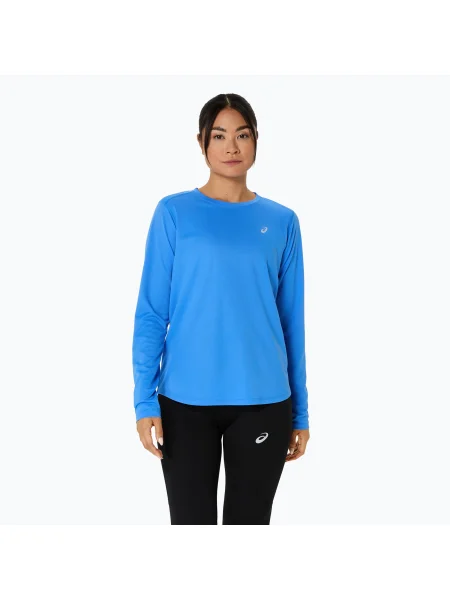 Tricou mânecă lungă Asics alergare albastru