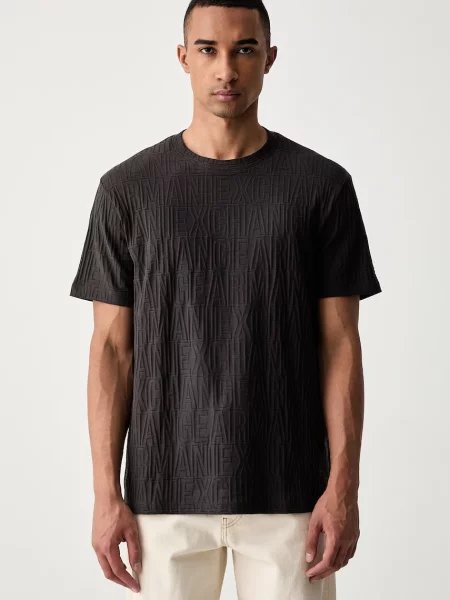 Armani Exchange tricou pentru bărbați din maro