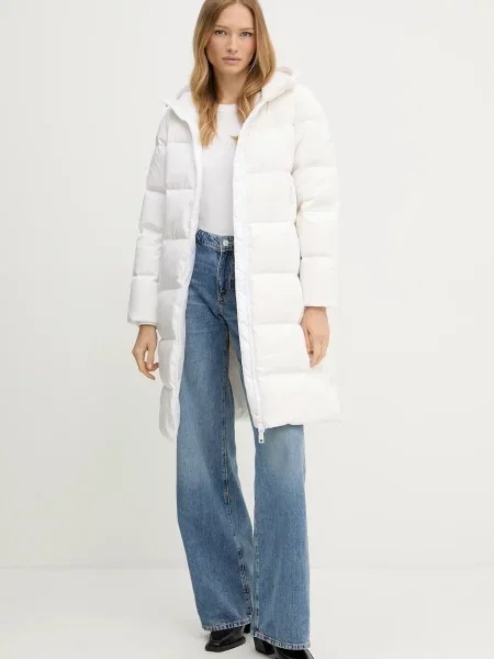 Armani Exchange kurtka puchowa przejściowa biały