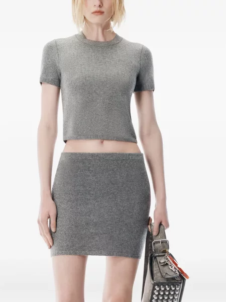 Fusta mini Alexander Wang gri