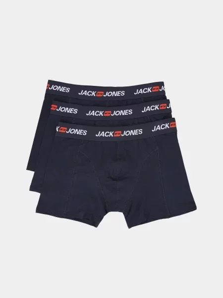 Труси JACK & JONES CORP OLD LOGO TRUNKS темно-синій бавовна/еластан сині