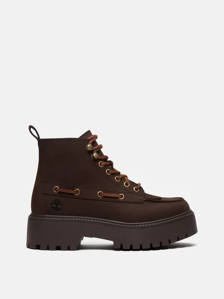 Ботинки Timberland из нубука коричневые