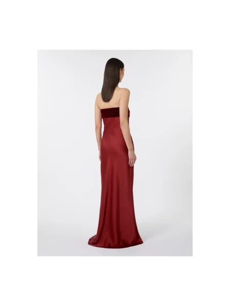 Długa sukienka maxi Max Mara czerwona