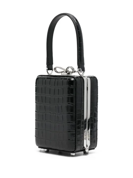 Geantă Self-portrait cu funde negru