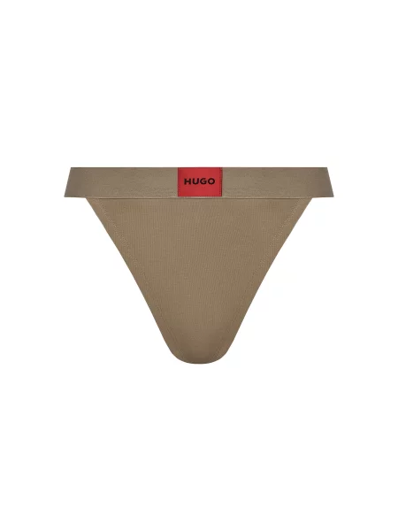HUGO Стрінги String Red Label Коричневий червоні