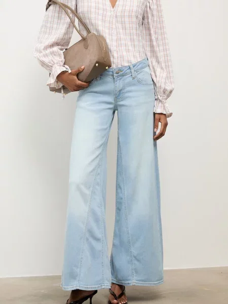 Answear.LAB jeansy straight niebieskie