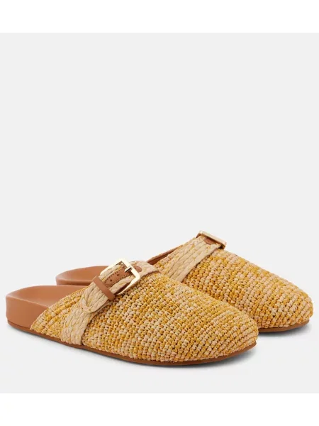 Papuci tip mules Clergerie bej