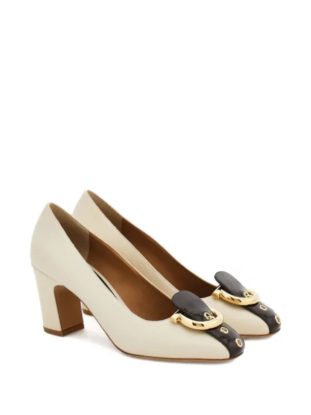 Pantofi cu toc Ferragamo alb