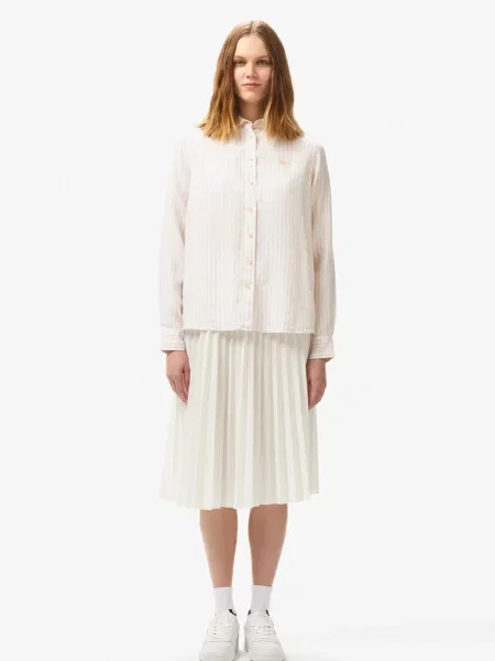 Лляна сорочка Lacoste бежева