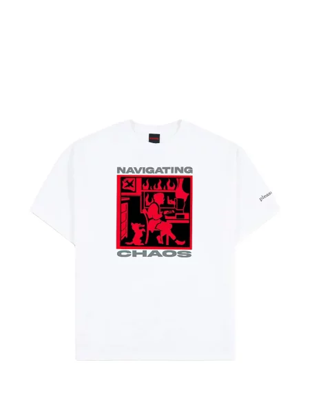 Tricou Pleasures cu imagine alb