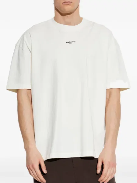 Tricou Allsaints cu imagine alb