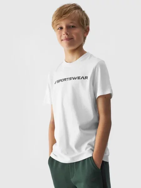 4F JUNIOR T-shirt biały
